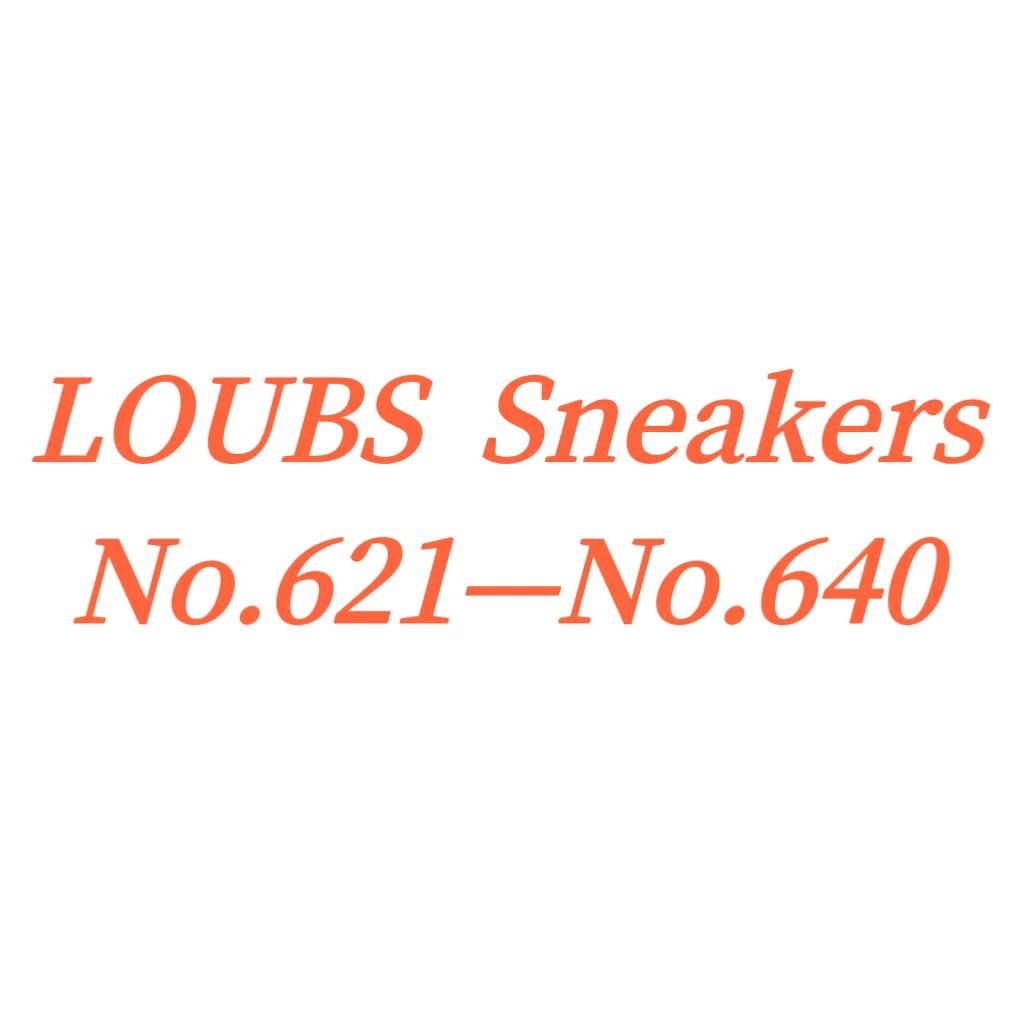 Sneakers (No.621-No.640) Made-to-Order, 7-10 Days Processing, No Returns or Exchanges