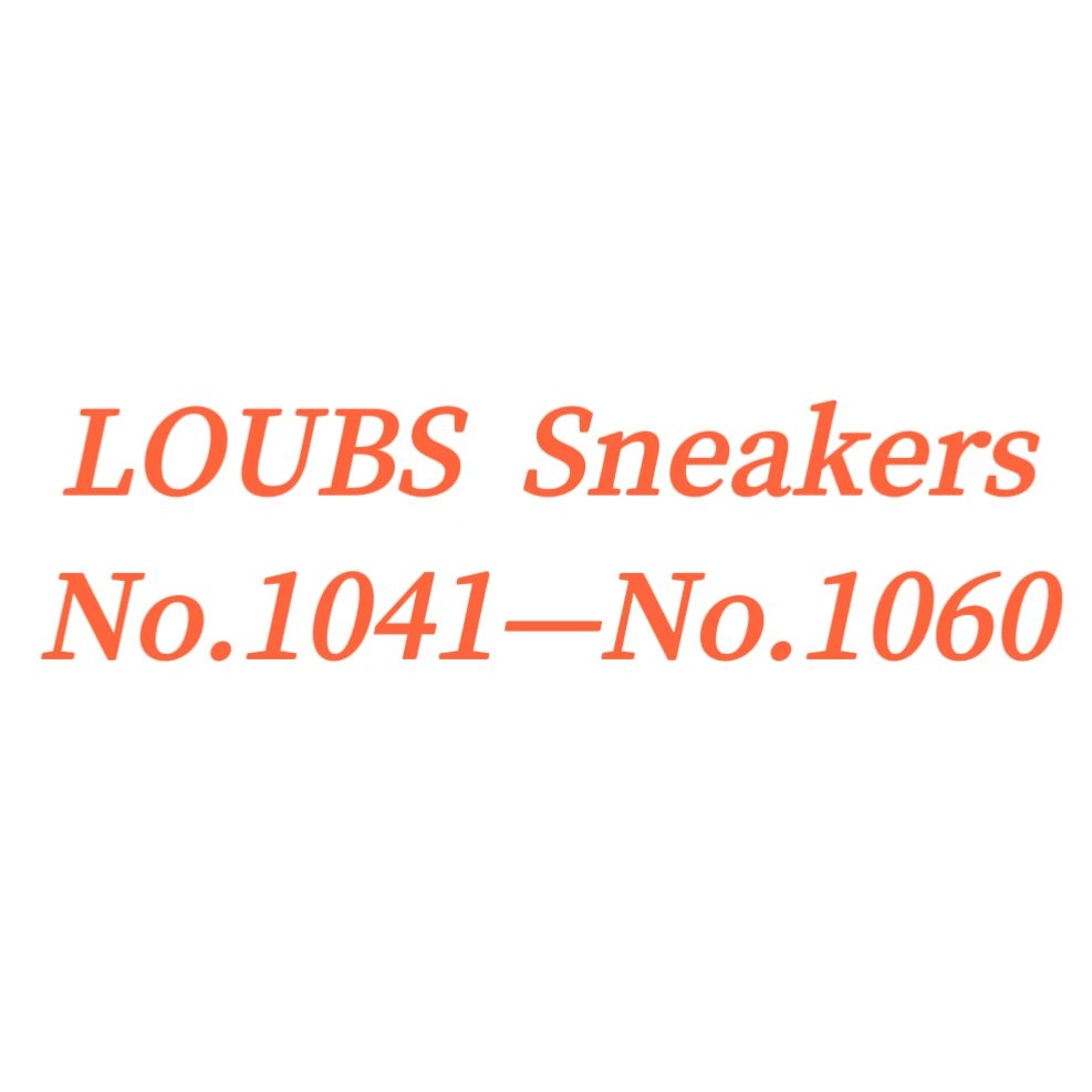 Made-to-Order Sneakers (No.1041-No.1060) 7–10 Days for Production. No Returns or Exchanges.