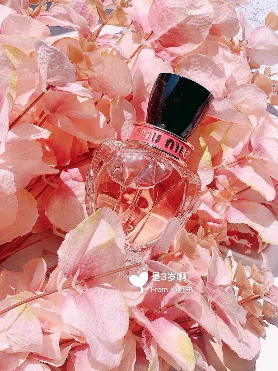 miumiu/缪缪新款粉黛Twist五代黑盖女士香水持久甜美