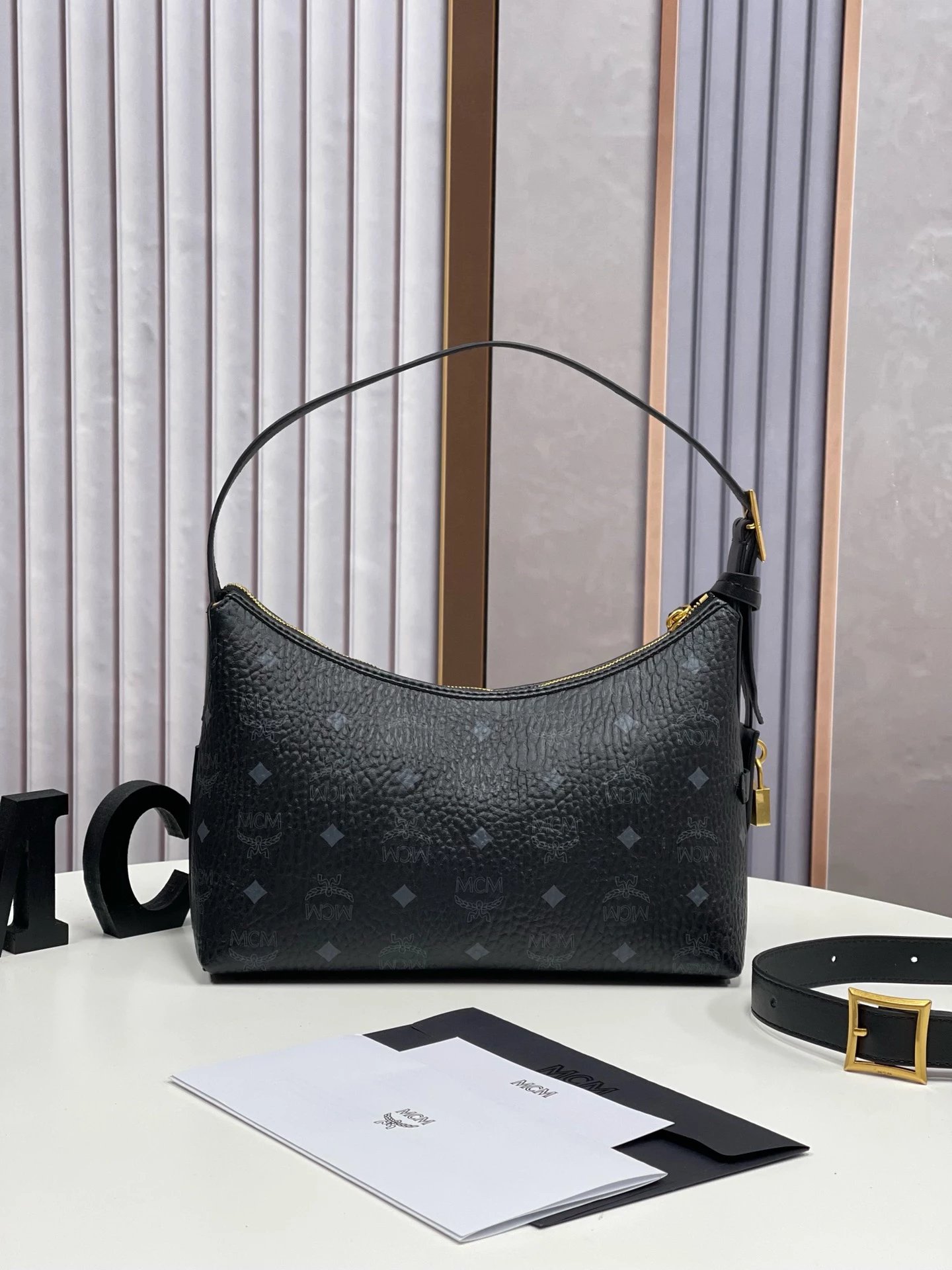 MCM Aren Hobo Bag