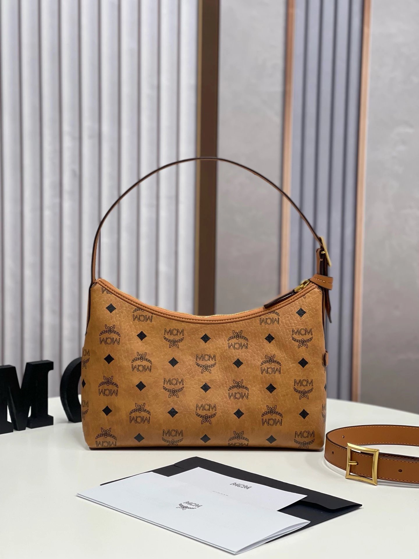 MCM Aren Hobo Bag