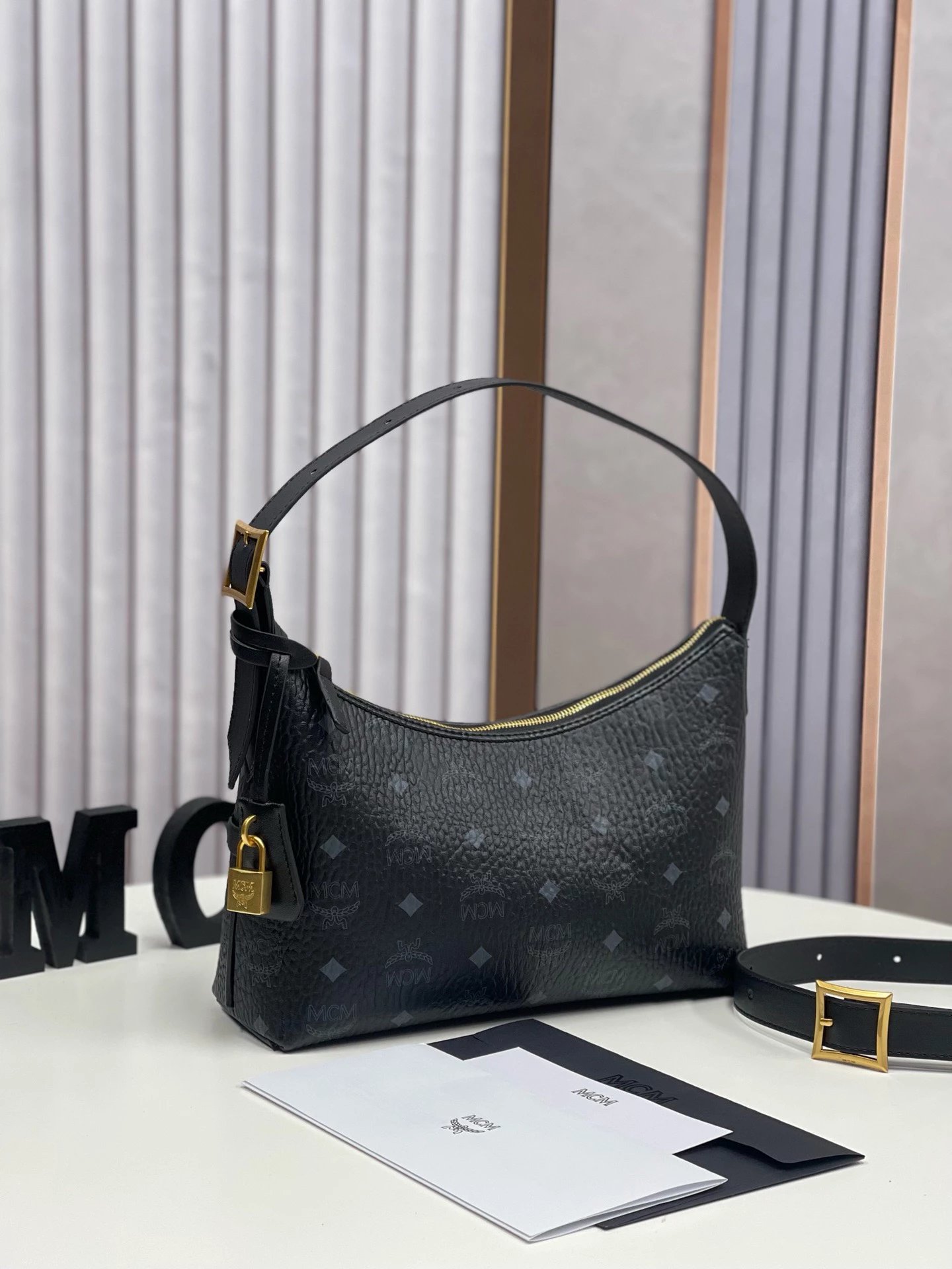 MCM Aren Hobo Bag