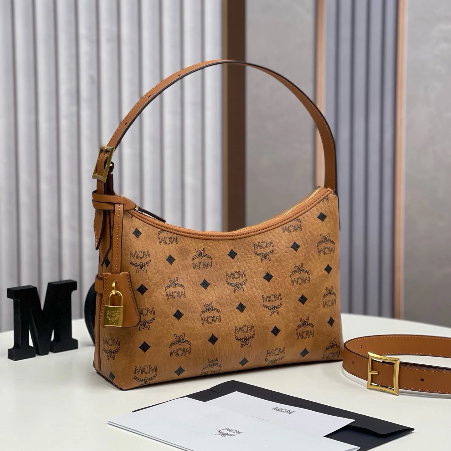 MCM Aren Hobo Bag