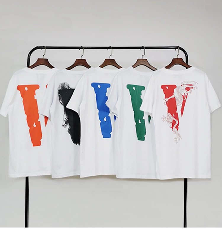 Vlone V Logo Graphic T-Shirt White - 19