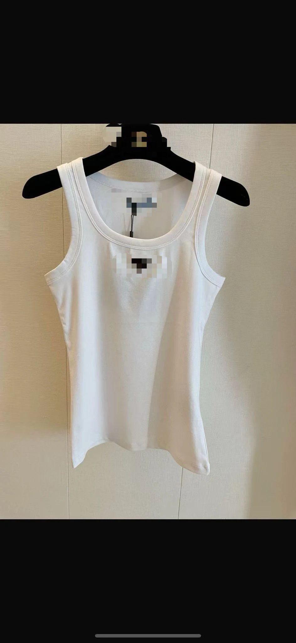 White Tank Top Size S