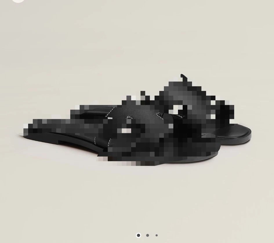 Black Slippers Size 39