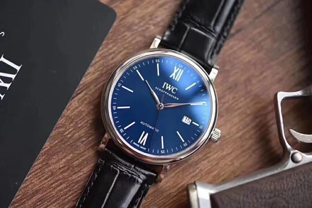 V7厂万国 柏涛菲诺 150周年蓝面 40mm海鸥2892及瑞士SW300机芯(图2)