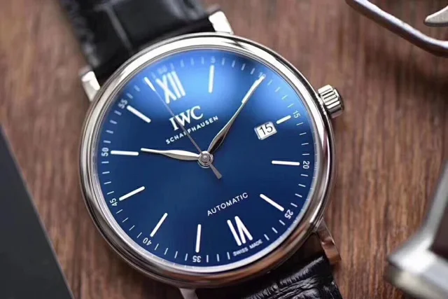 V7厂万国 柏涛菲诺 150周年蓝面 40mm海鸥2892及瑞士SW300机芯(图3)