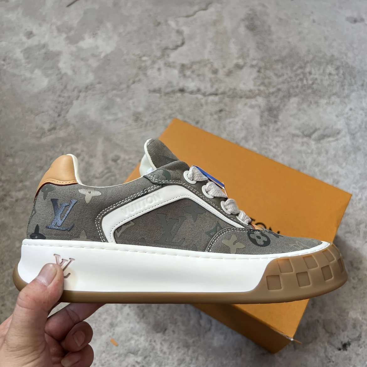 Military Green Canvas Low Top Sneaker