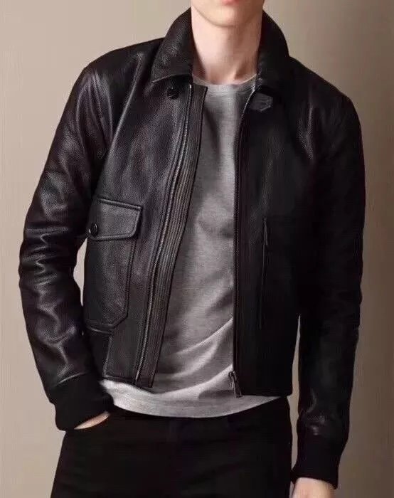 Burberry A2 Leather Flight Jacket