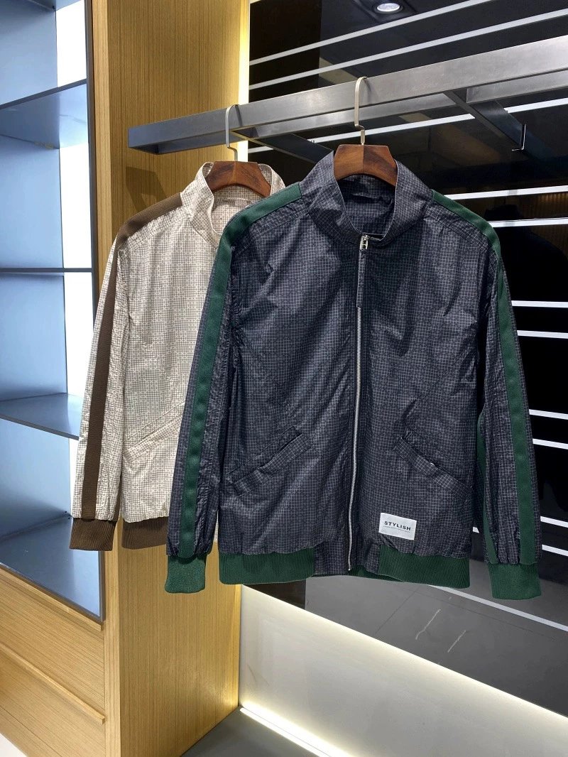 Striped Tape Windbreaker