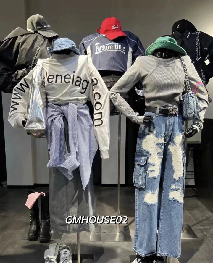 Anti-trend Embroidered Letter Web Creative High Quality Heavyweight Original Quality Long Sleeve T-Shirt Sweatshirt Summer High Quality Long Sleeve T-Shirt