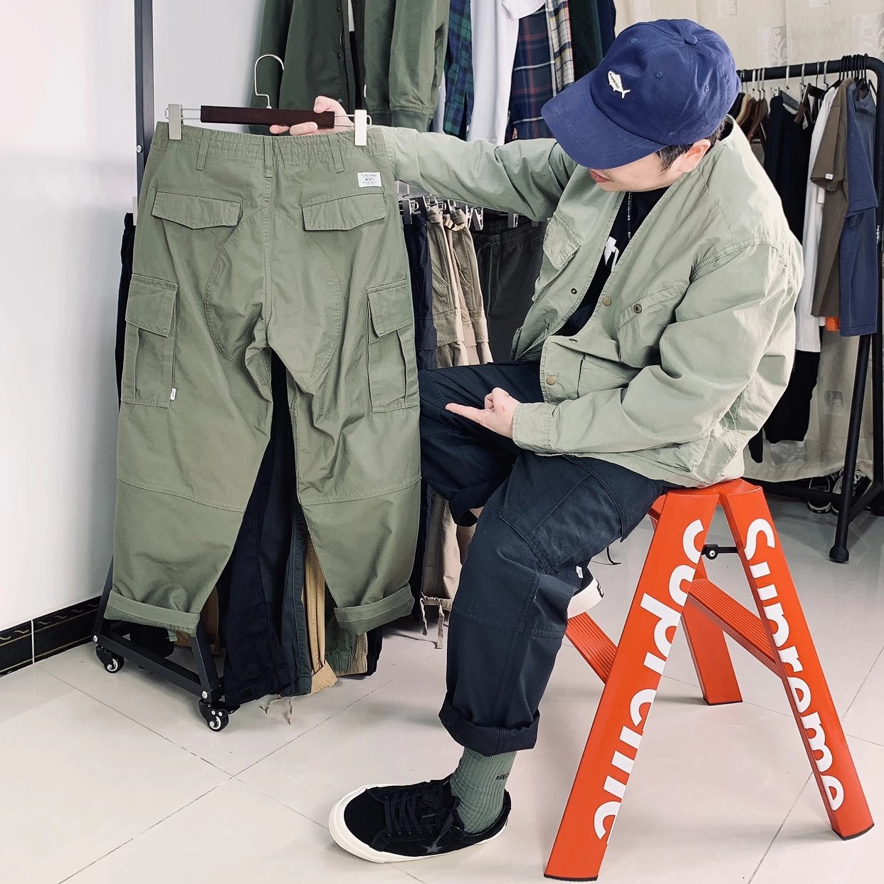 WTAPS Techwear Camouflage Cargo Pants