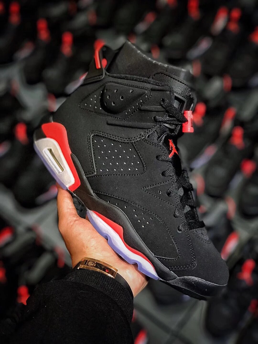Air Jordan 6 Black Red