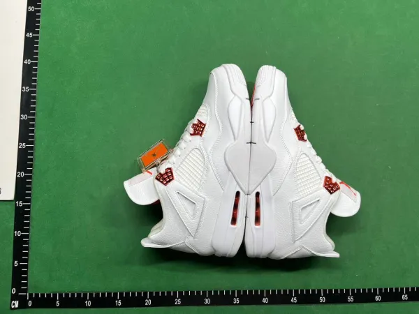 Air Jordan 4 Retro White Green Sneakers - 3