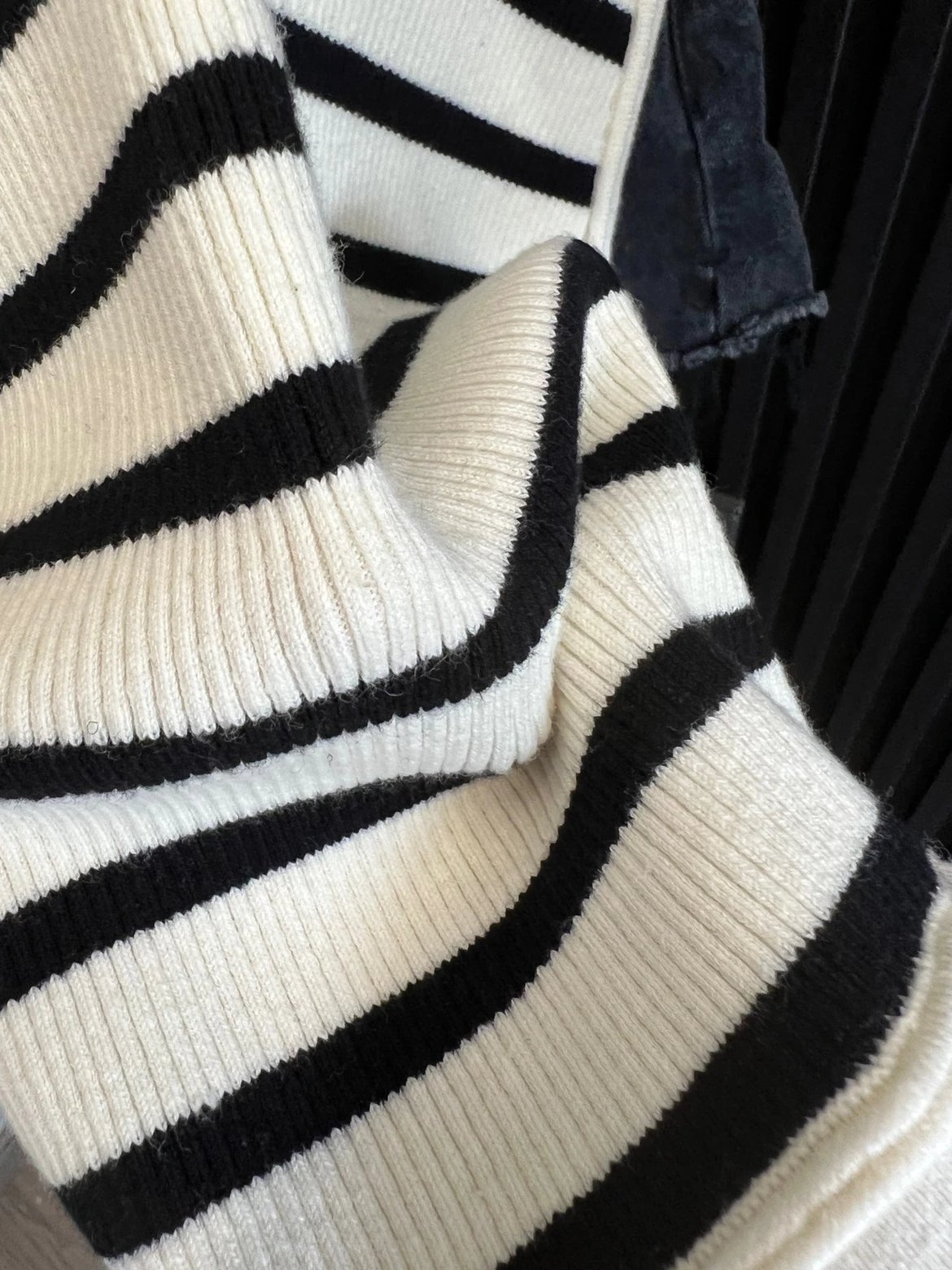 Celine Striped Knit Crop Tank Top