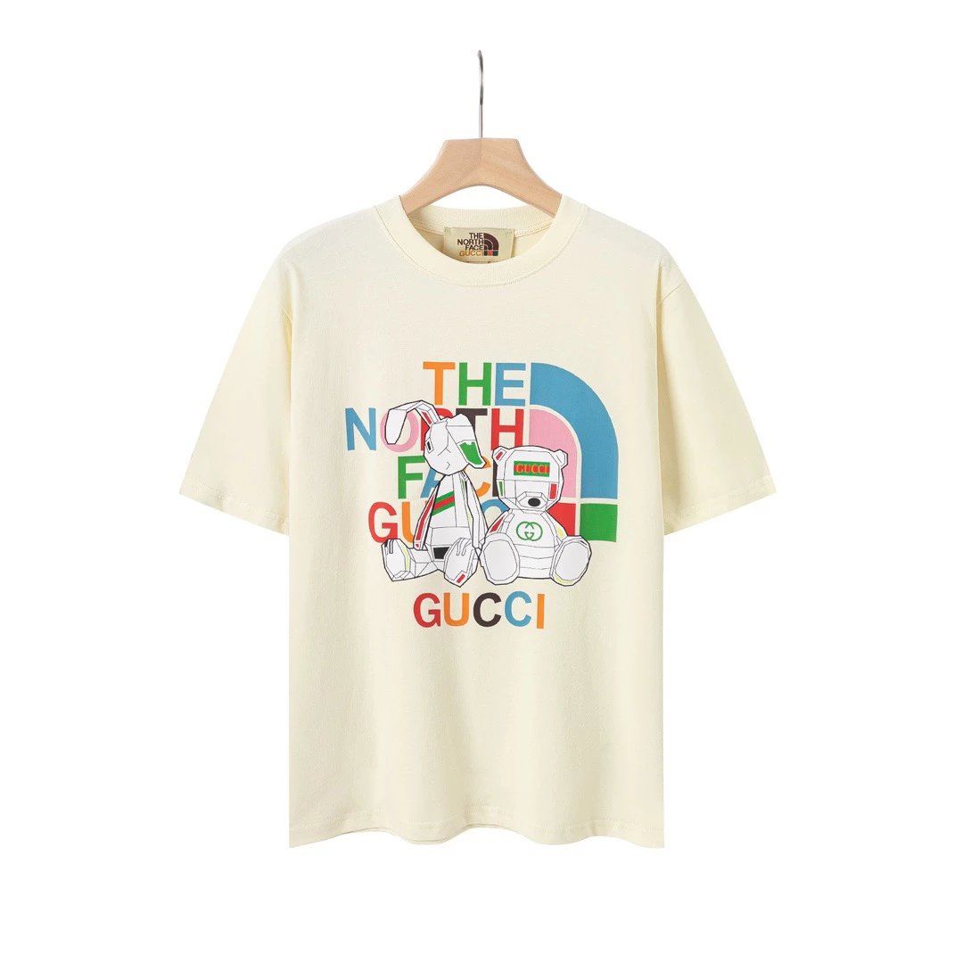 ⭐️2023 Spring/Summer New Collection Co-branded Bear Logo Short Sleeve T-shirt
