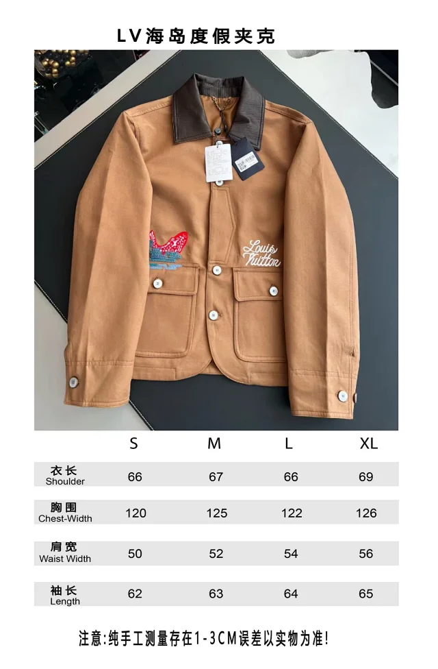 LV&Nigo 联名款 FW25 翻领纽扣口袋长袖夹克外套