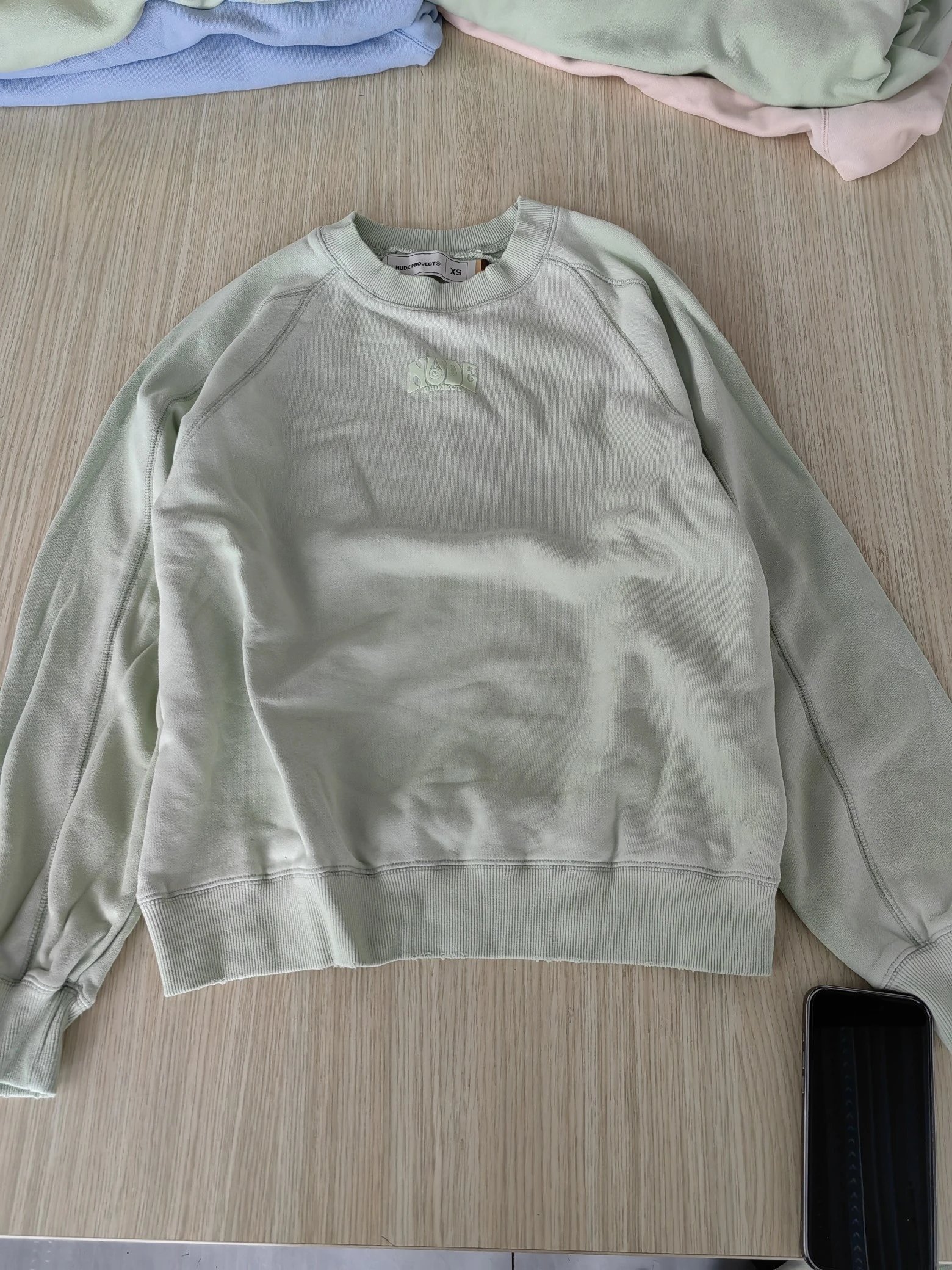 Nude project vintage distressed washed pullover hoodie