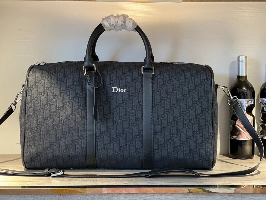 Dior Oblique Black Duffle Bag