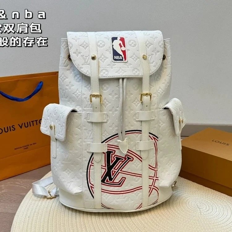 Louis Vuitton x NBA Christopher PM White Monogram Taurillon Leather
