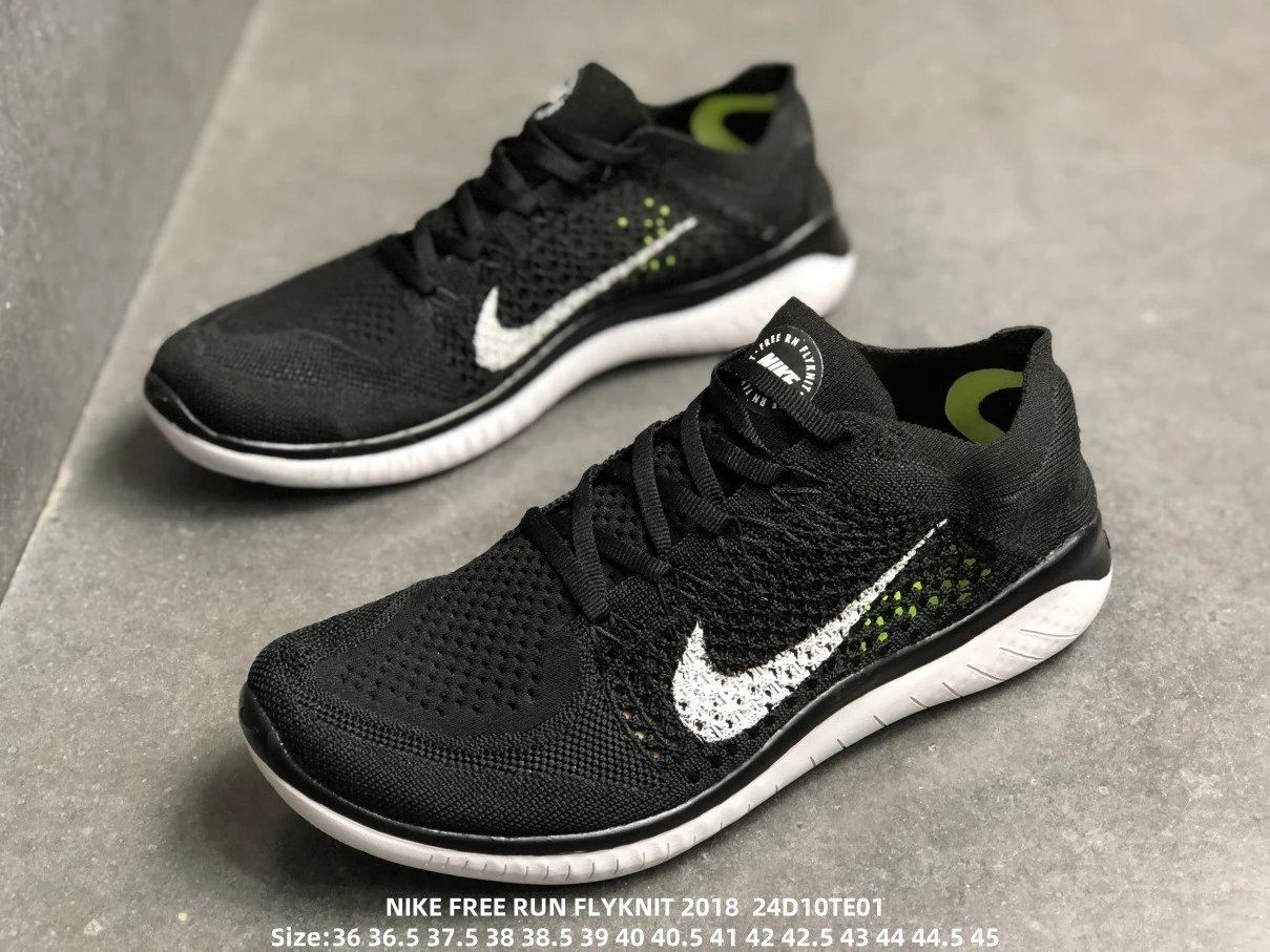公司级 耐克 赤足系列 Nike Free Run Flyknit 2018 编织飞线面 运动休闲鞋