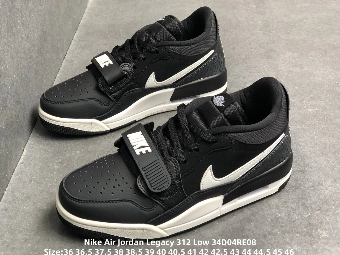 耐克 真标带半码  三合一 Nike Air Jordan Legacy 312 Low 货号：CD7069-001 减震气垫 低帮  运动休闲鞋/34D04RE08