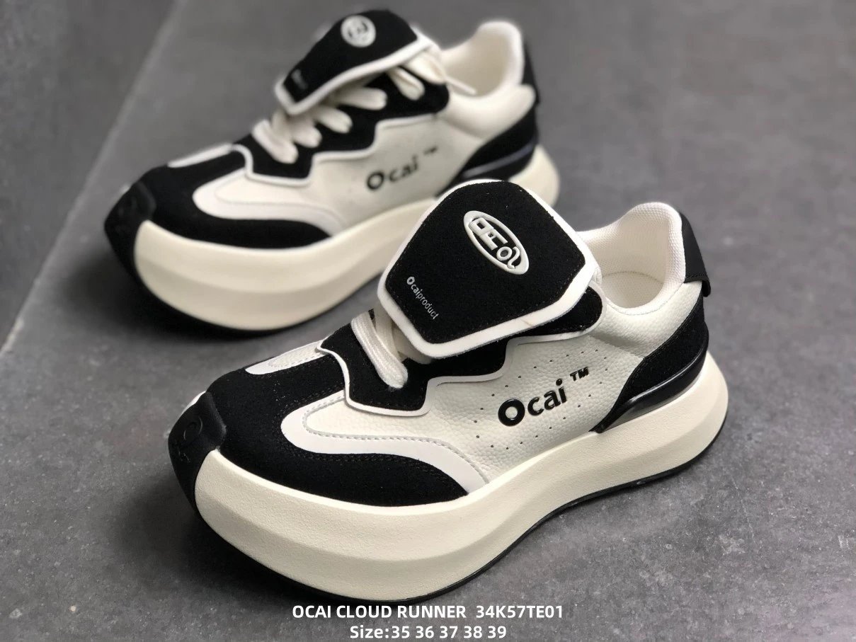 广东货《赵露思同款》 Ocai Cloud Runner 云朵跑鞋 舒适百搭防滑耐磨 低帮板鞋 女鞋以Ocai蛋标为启源点而展开设计的Runtech3.0结合货OC226002/34K57TE01