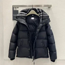 thumbnail for ins British style striped down jacket for men and women for couples comfortable cold and warm down jacket jacket