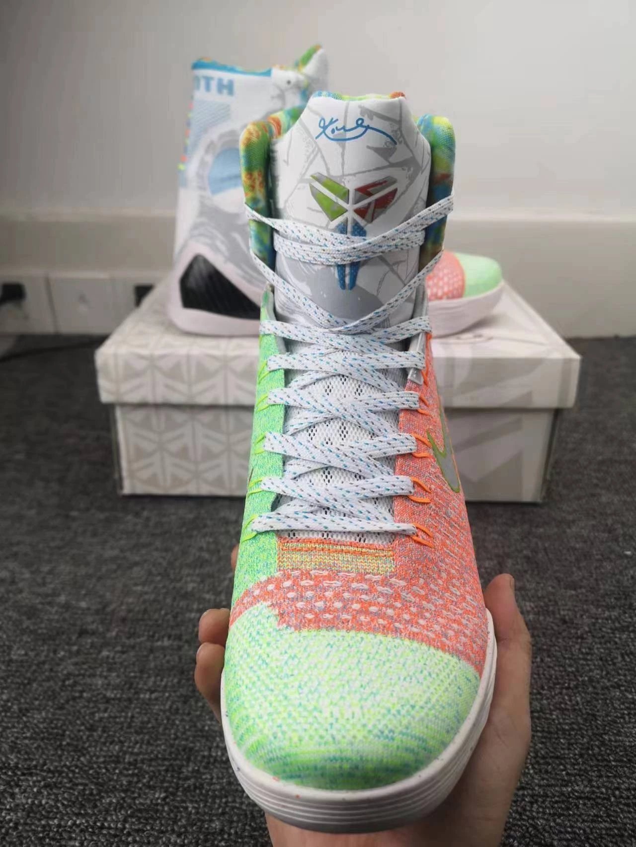 Nike Kobe AD White Basketball Shoes - 24