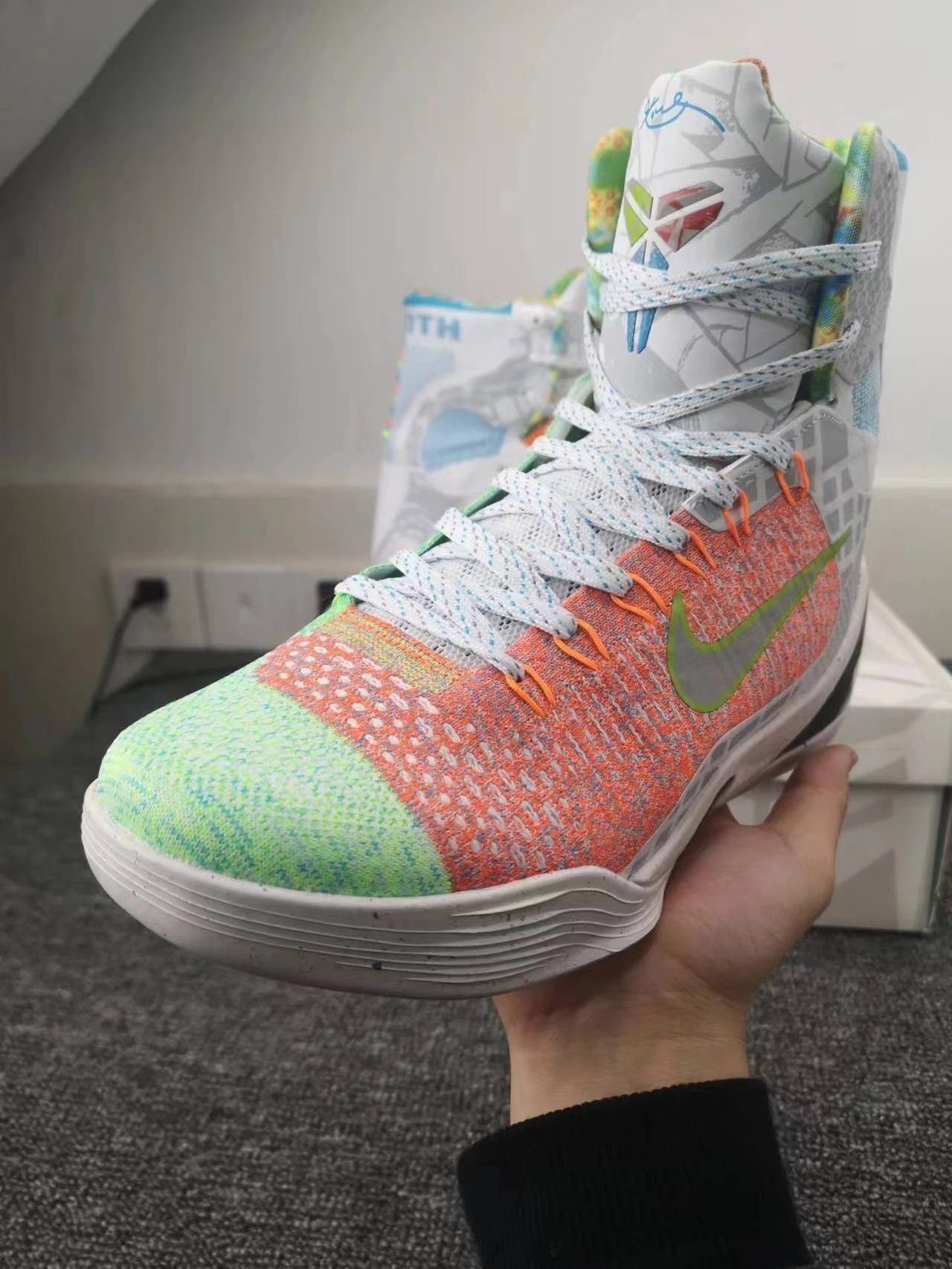 Nike Kobe AD White Basketball Shoes - 23