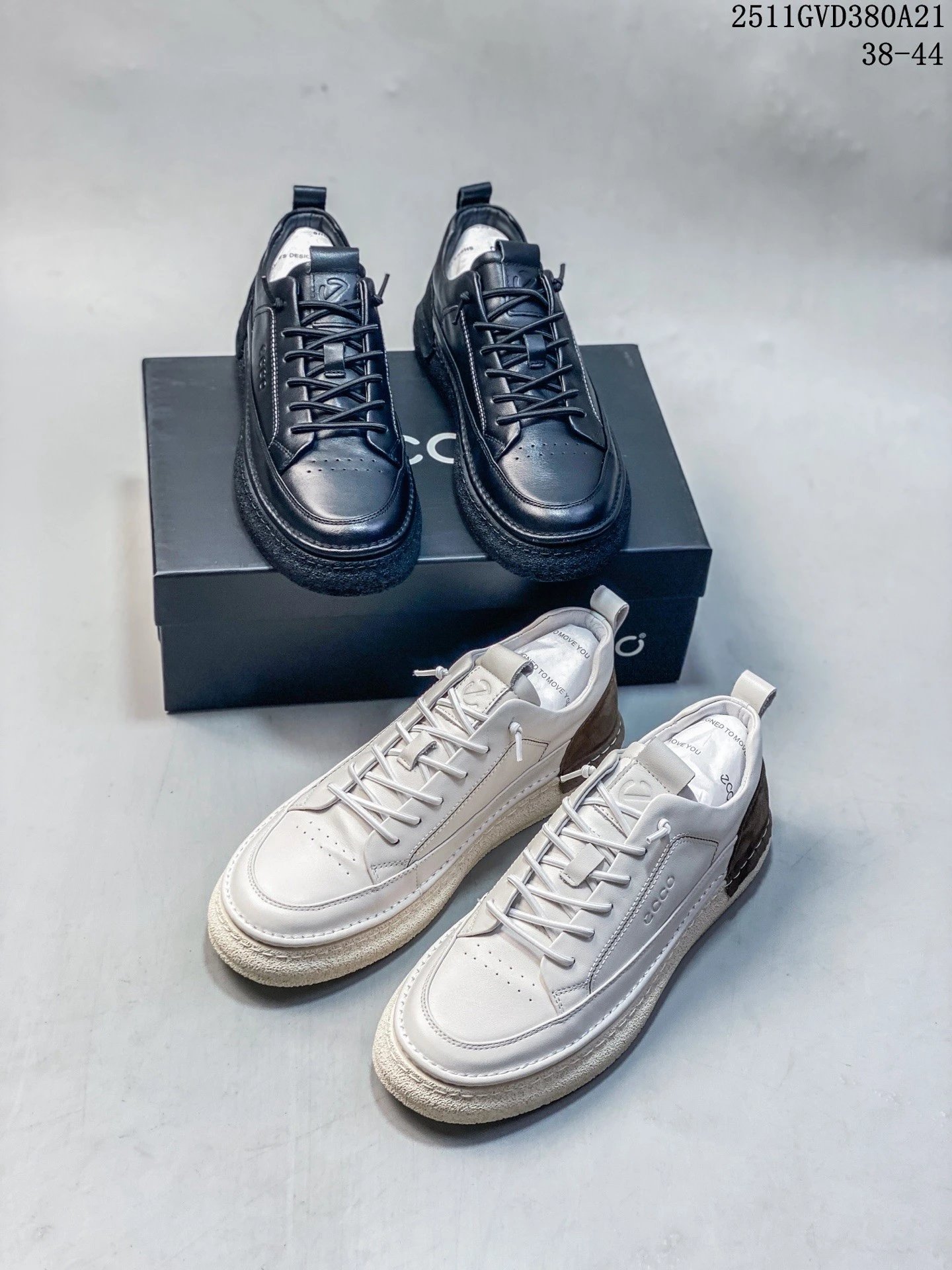 ECCO Men's Anti-slip Casual Leather Sneakers