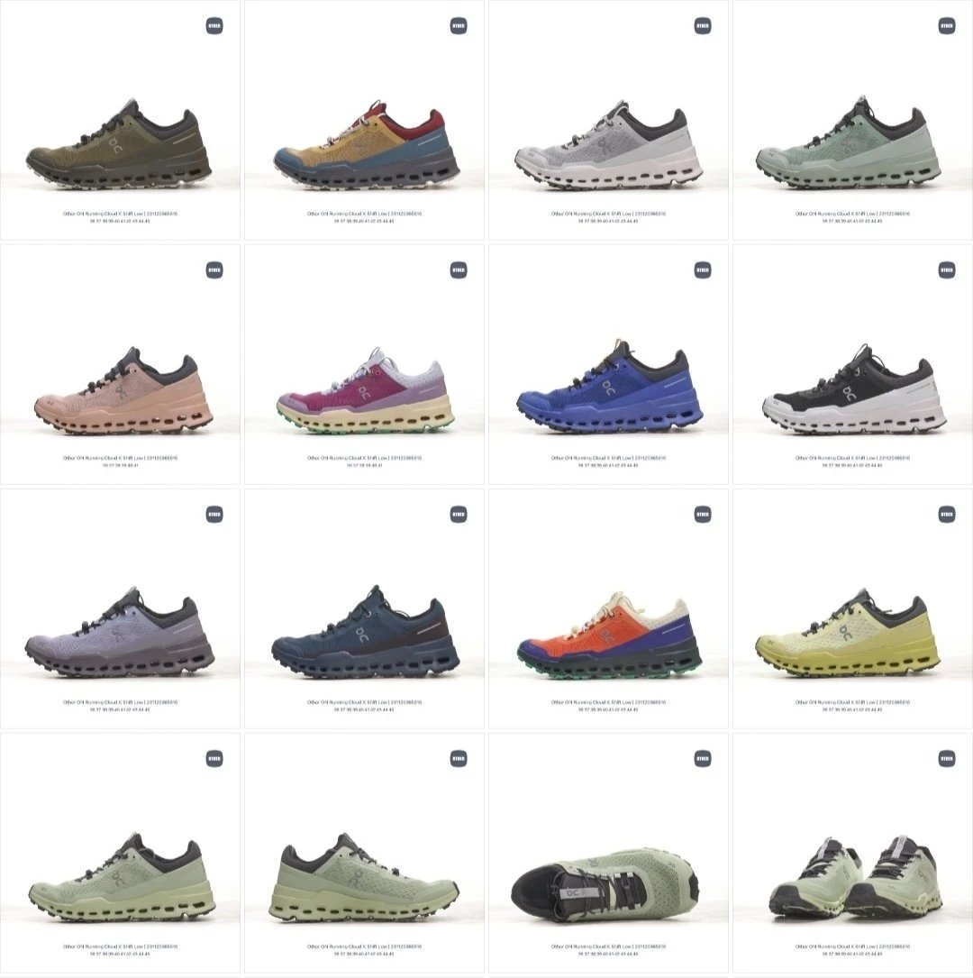 ON Running Cloud X Shift Low Multi-color Sneakers