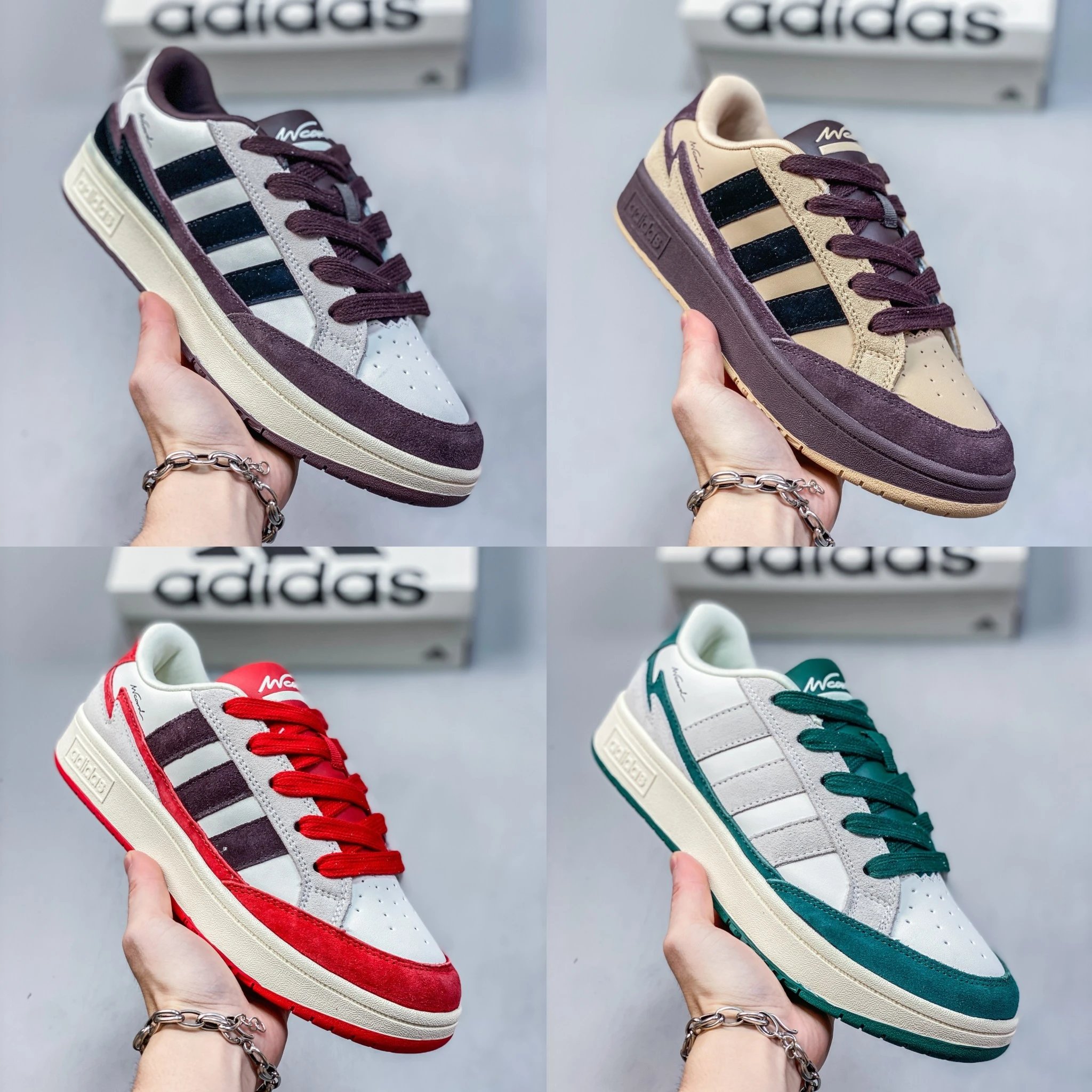 Adidas WCARD ADV Multi Color Retro Low Top Sneakers