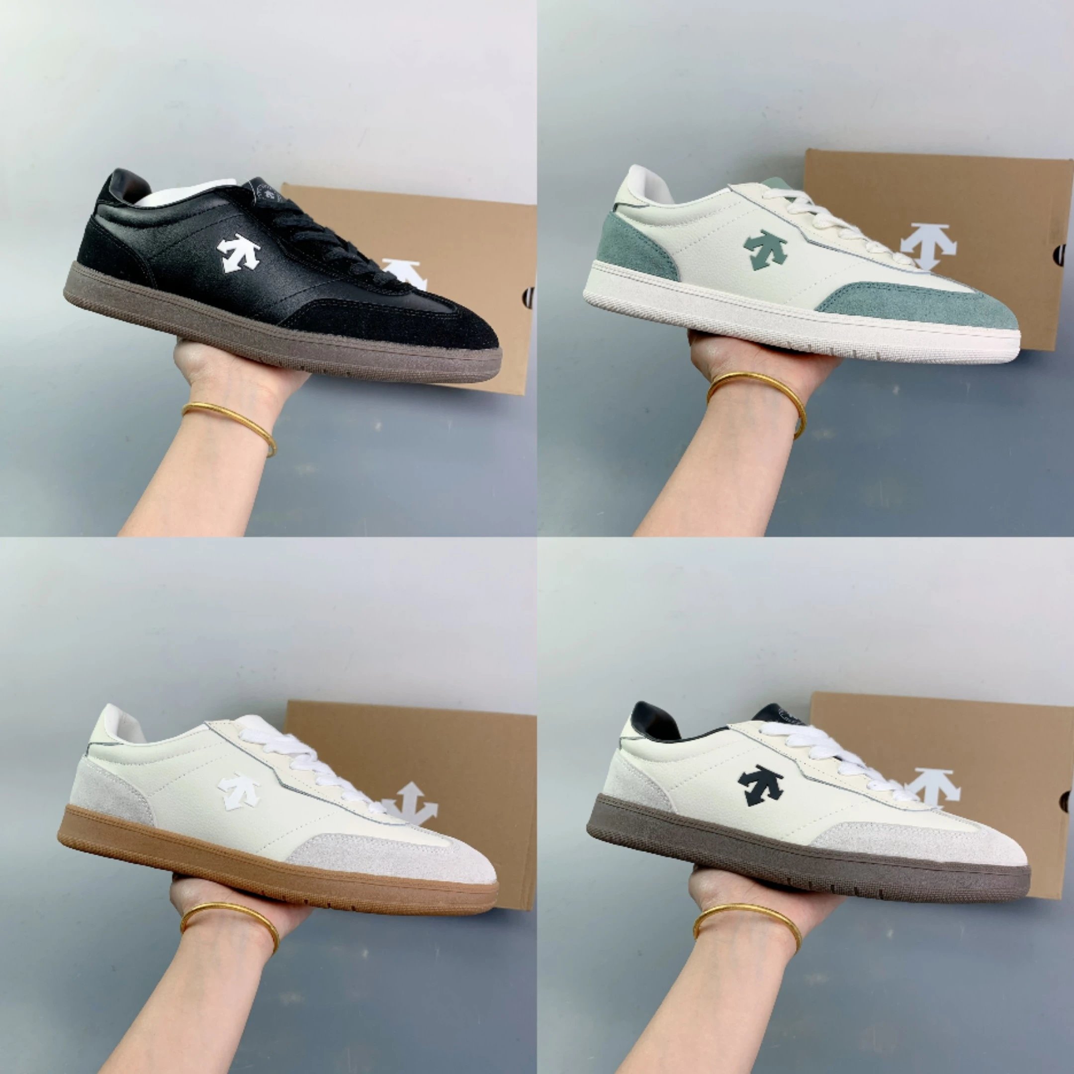 DESCENTE Chron Leather Casual Sneakers