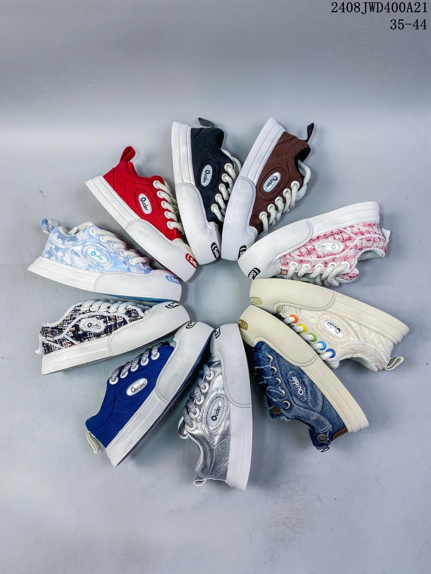 Ouder Smiler Thick Sole Casual Sneakers Multi Color