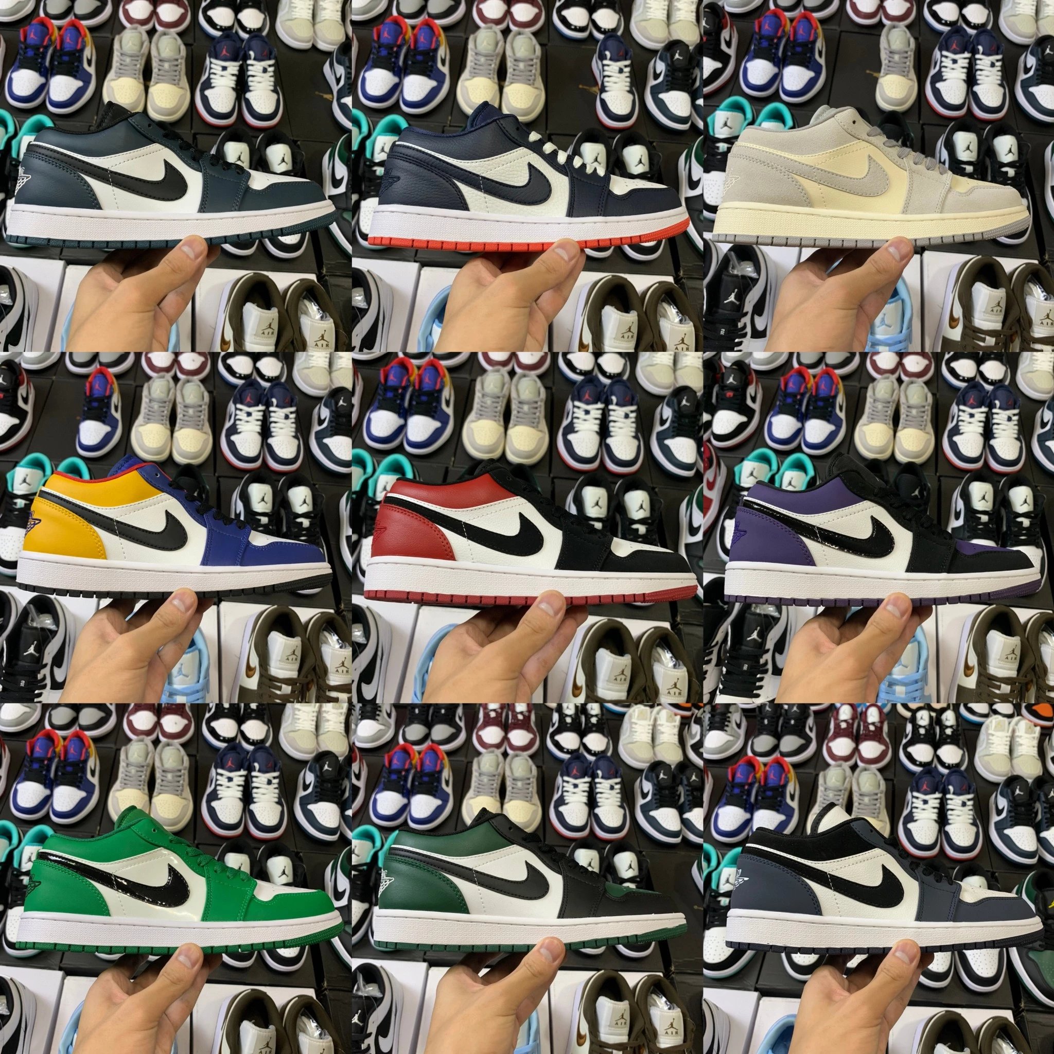 Nike Air Jordan 1 Low Basketball Shoes Multi-color