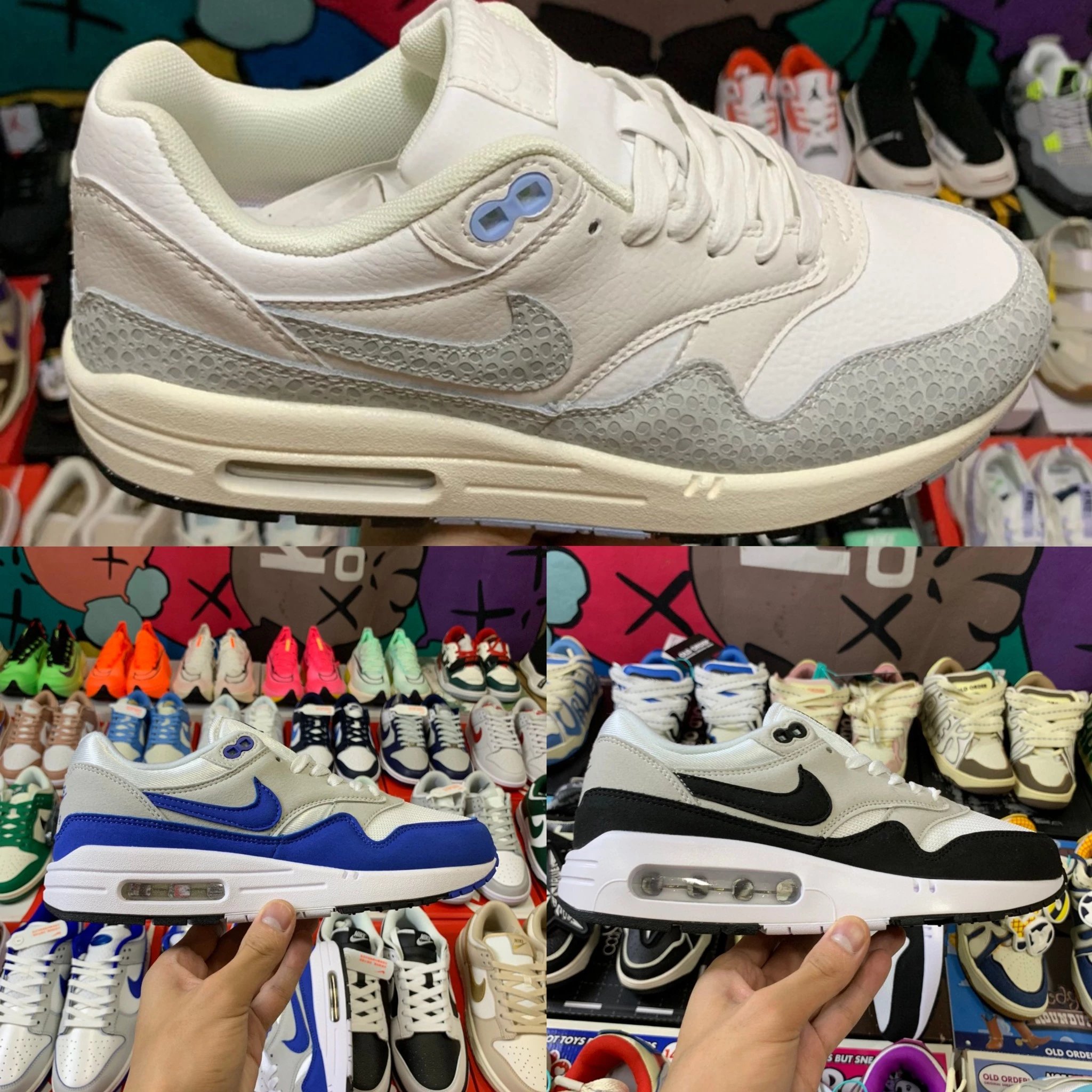 Nike Air Max 1 Safari Summit White Sneakers