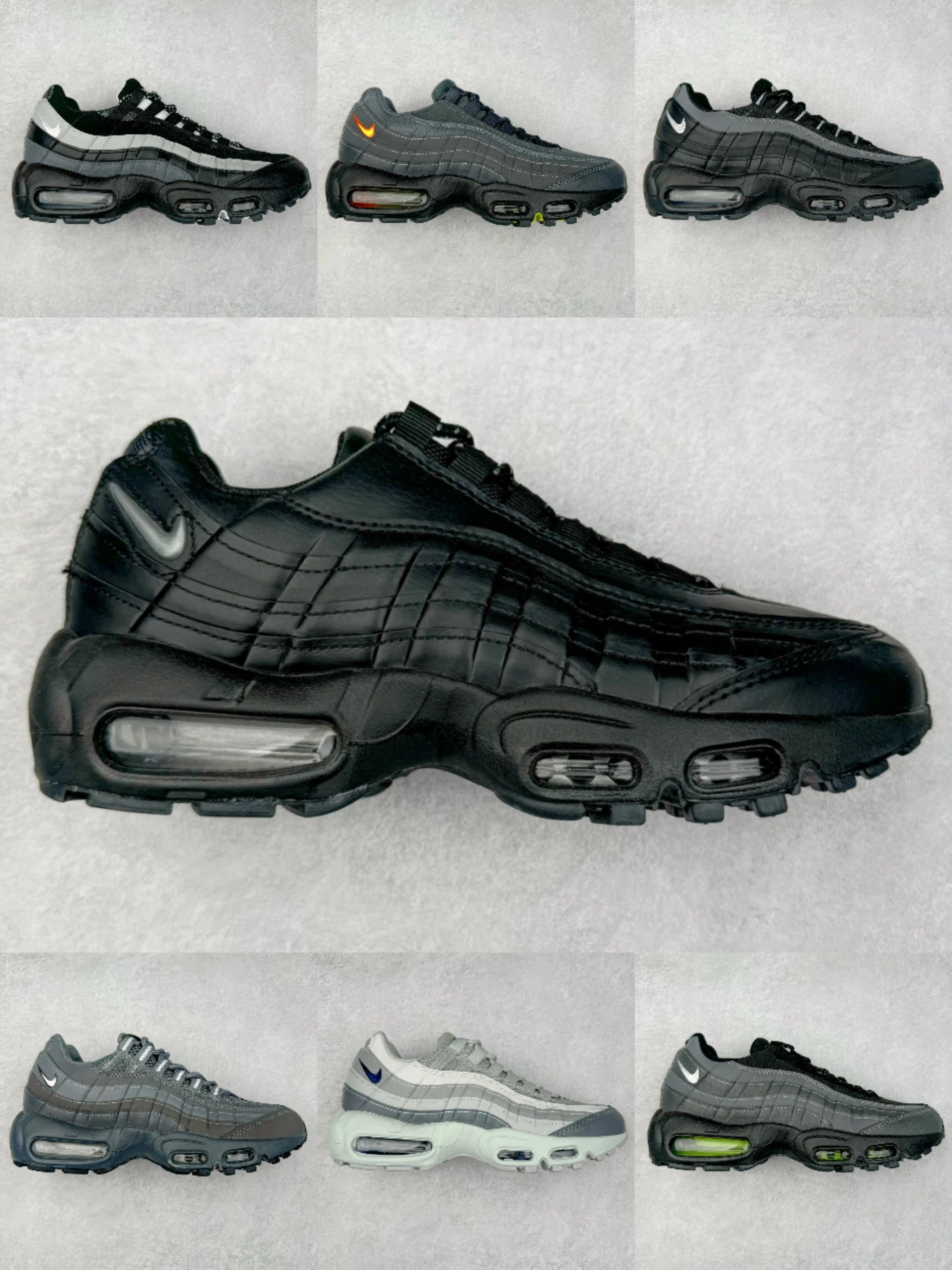 Nike Air Max 95 Cushioned Running Shoes Multi-color