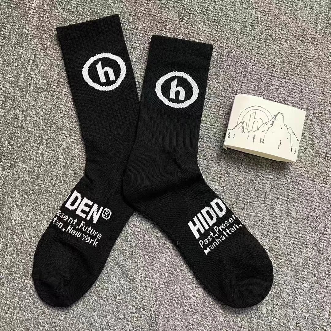 Design HIDDEN EN Future New York Socks White / Green Socks - 9