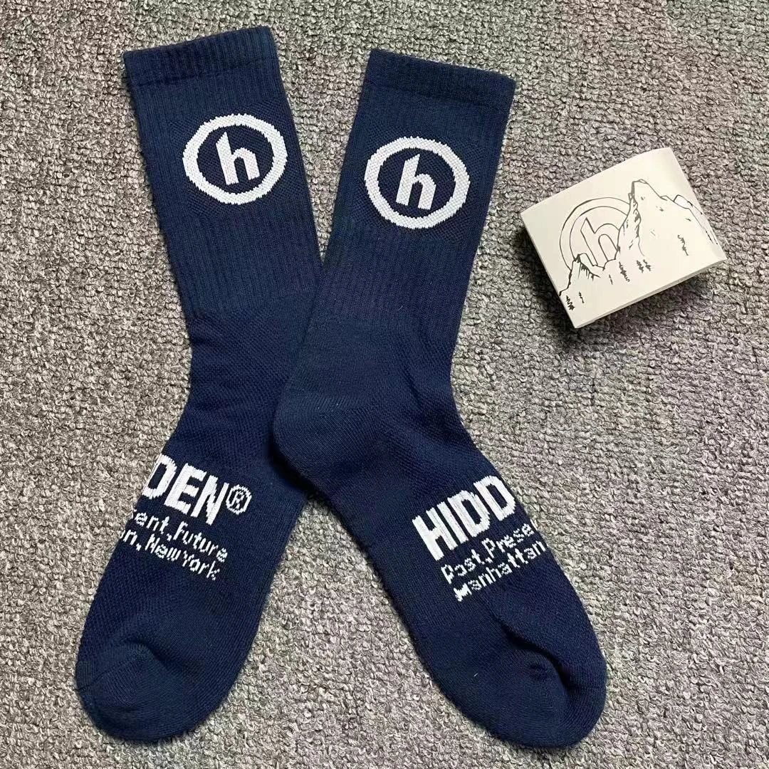 Design HIDDEN EN Future New York Socks White / Green Socks - 8