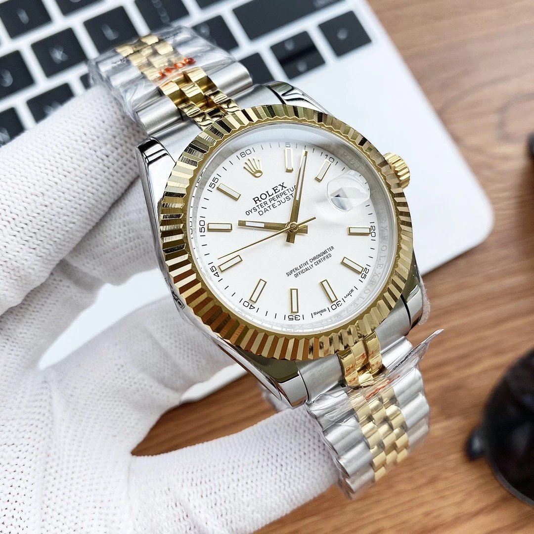 Golden white plate with five bead steel strip