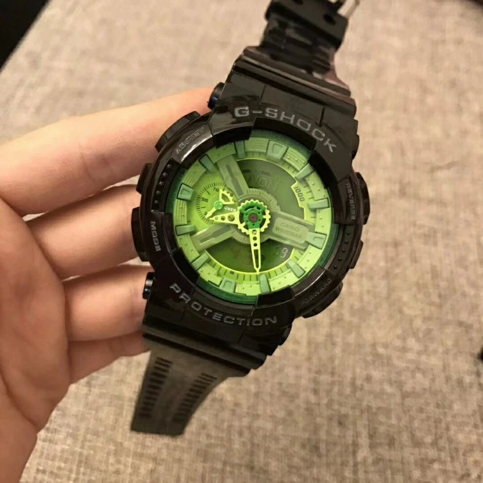 Casio G-Shock GA-110 Neon Green Black Watch Watches