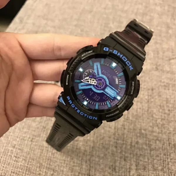 Casio G-Shock GA-110GB-1A4 Purple Blue Analog-Digital Watch Watches - 1