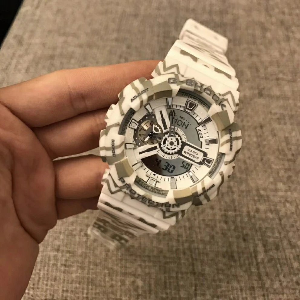 Casio G-Shock GA-110 Camouflage White Quartz Watch Watches