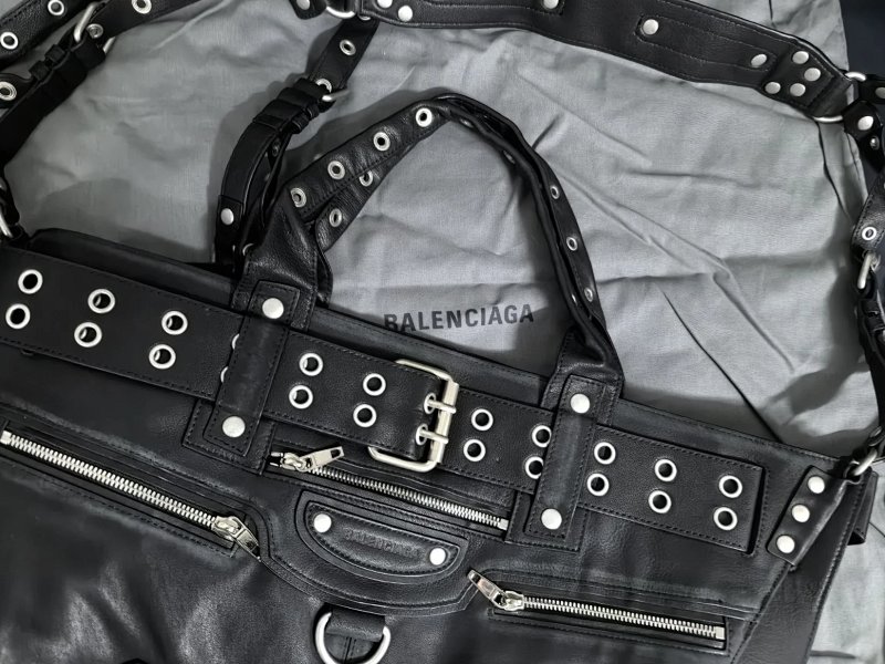 B Large Distressed Emo Tote Bag