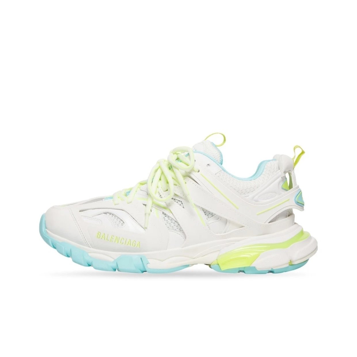 White Mint Green & Fluorescent Yellow