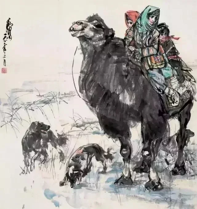 黃冑、程十髮-放牧姑娘｜2015春拍- 帝圖拍賣- 領銜全台書畫文物