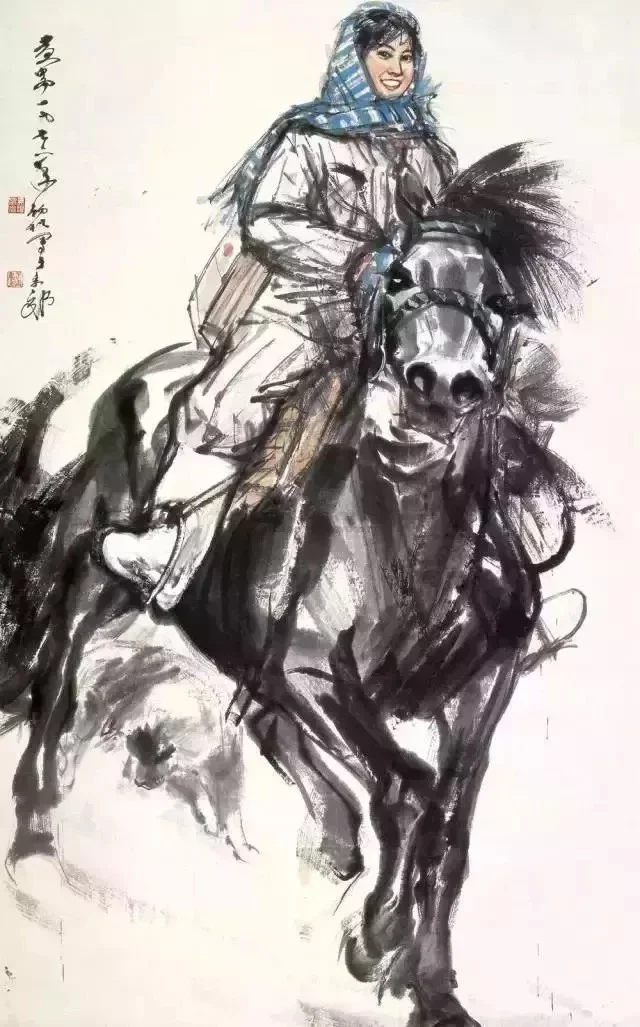 532# 黄胄《人物驴》