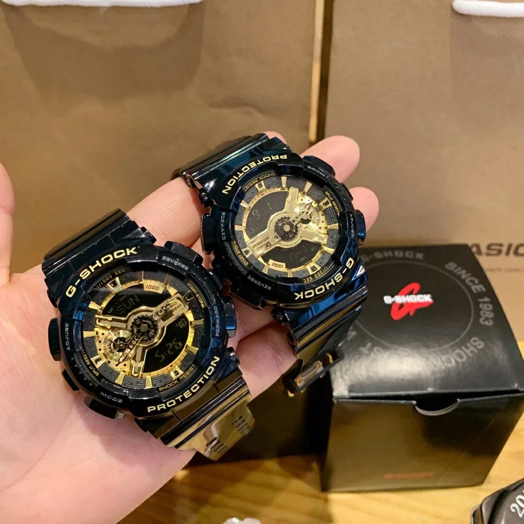 248号优选】CASIO卡西欧G-SHOCK黑金GA-110情侣款黑金运动腕表专柜同步